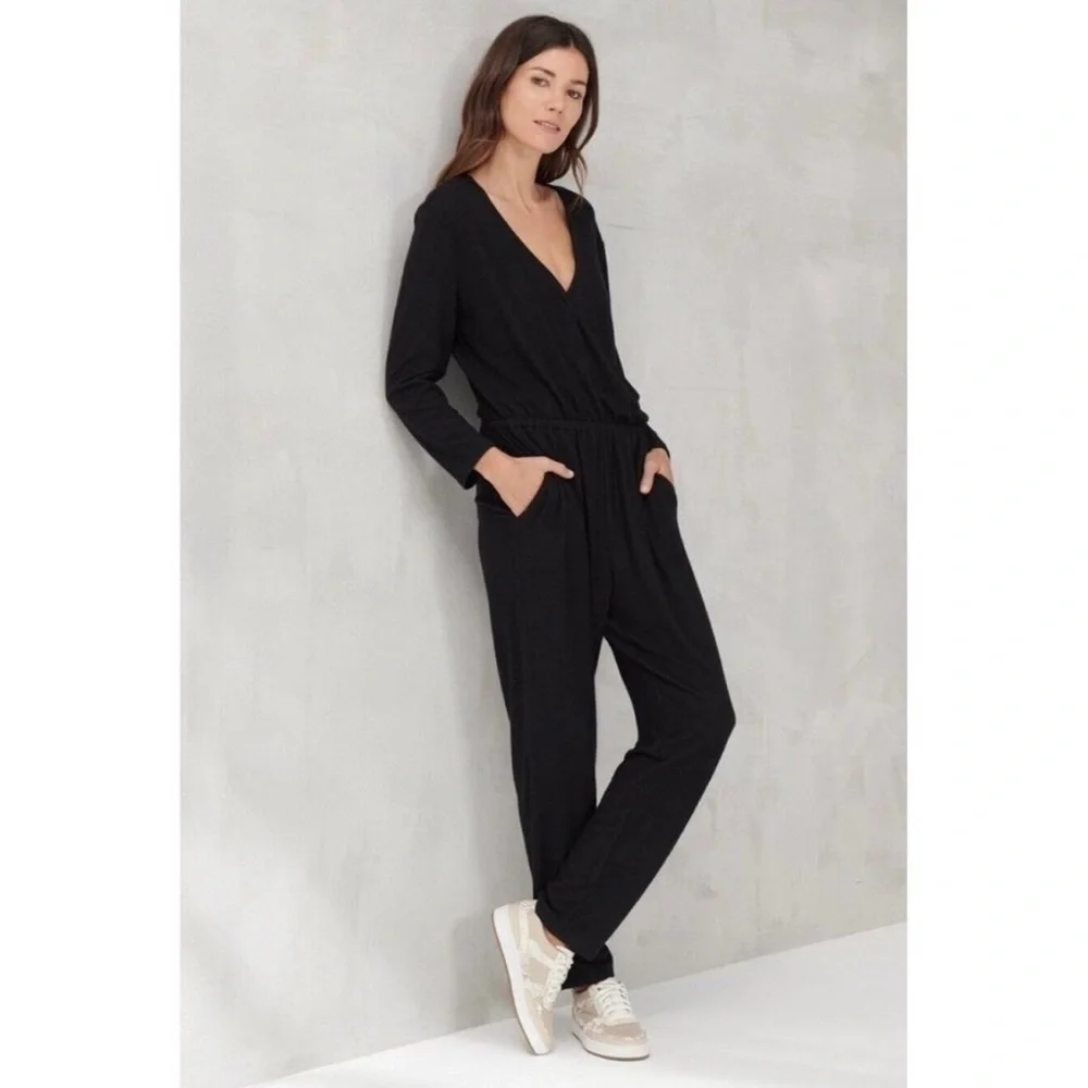 Lucky Brand Brushed Hacci Knit Jumpsuit